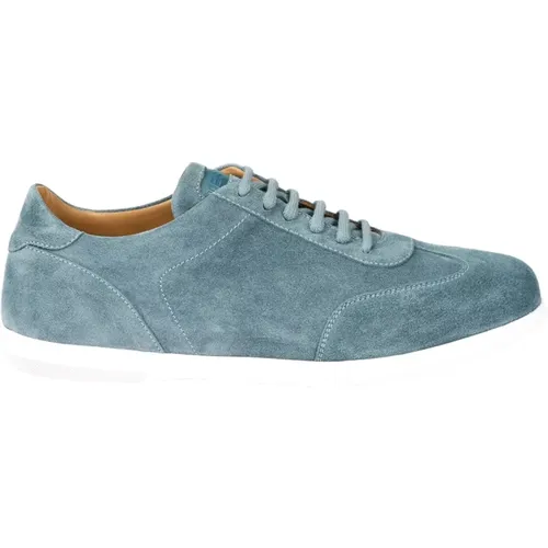 Minimal Oxford Suede Sneaker , Herren, Größe: 42 EU - Testoni - Modalova