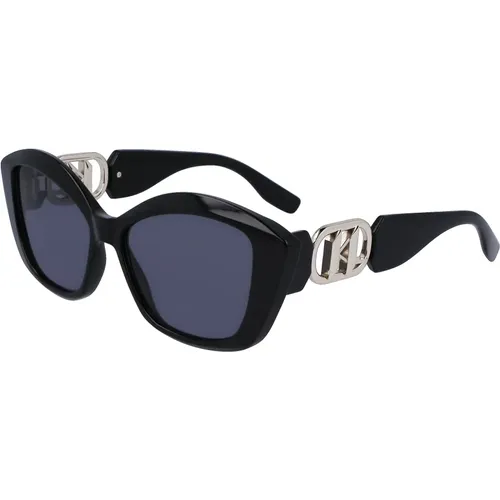 Mode Sonnenbrille Kl6102S Schwarz , Damen, Größe: 56 MM - Karl Lagerfeld - Modalova