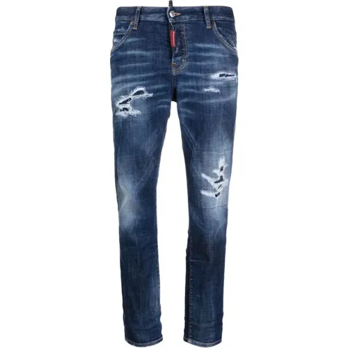 Distressed Skinny Jeans , female, Sizes: S - Dsquared2 - Modalova