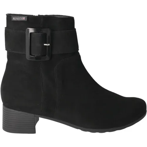 Schwarzer Gianina Damen Stiefelette , Damen, Größe: 40 EU - mephisto - Modalova