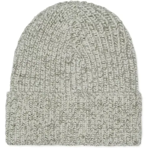 Cashmere Knit Beanie Hat Grey , male, Sizes: L, M - BRUNELLO CUCINELLI - Modalova