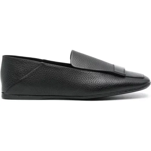 Leather Slip-On Shoes , female, Sizes: 5 1/2 UK, 4 1/2 UK, 7 UK, 3 UK, 4 UK, 6 UK - Sergio Rossi - Modalova