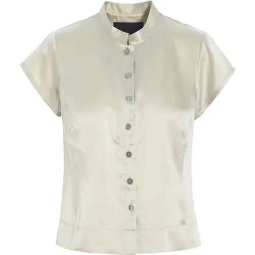 Silk Ivory Shirt Shiruku Style , female, Sizes: XS - Bitte Kai Rand - Modalova