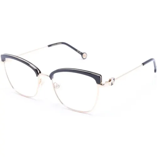Schwarze Optische Brille, Alltagsstil , Damen, Größe: 53 MM - Carolina Herrera - Modalova