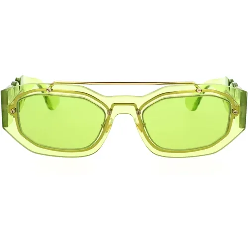 New Biggie Sunglasses Ve2235 1252/2 , unisex, Sizes: 51 MM - Versace - Modalova