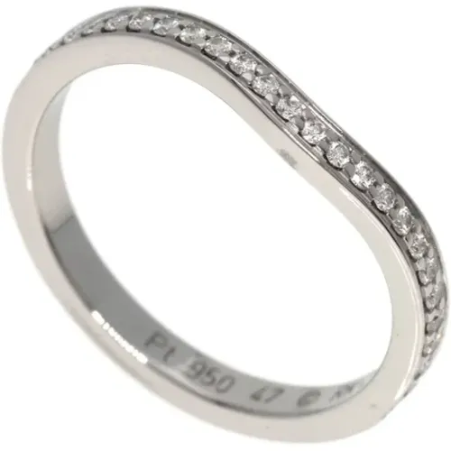 Pre-owned Platinum rings , female, Sizes: ONE SIZE - Cartier Vintage - Modalova