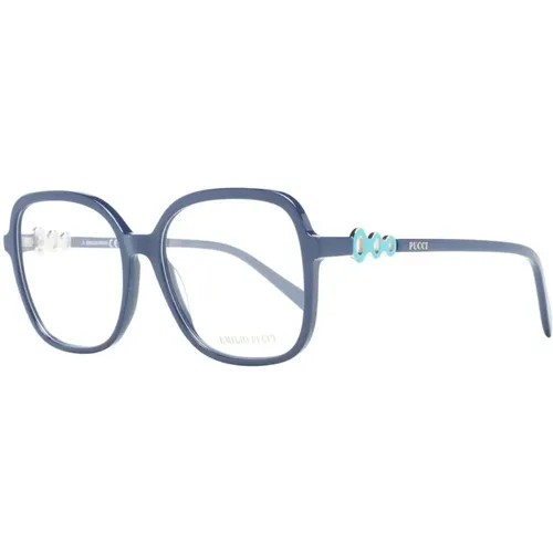 Blaue Eckige Optische Brillen für Frauen - EMILIO PUCCI - Modalova