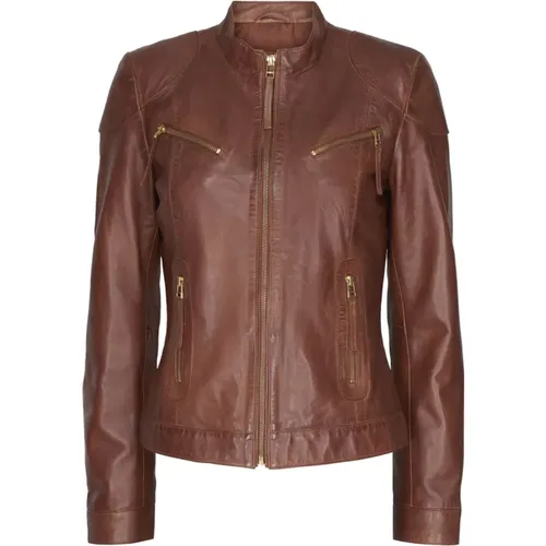 Jacket With Zip Pocket 10731Rf , female, Sizes: XL, M, L - Notyz - Modalova