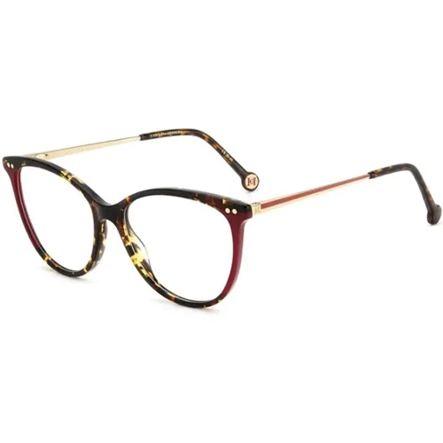 Stylish Havana Red Glasses , unisex, Sizes: 54 MM - Carolina Herrera - Modalova