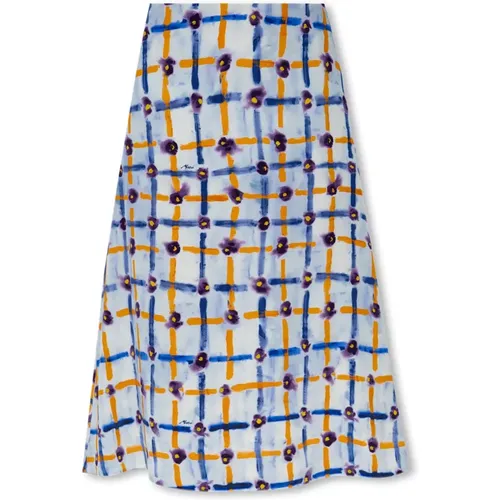 Silk skirt , female, Sizes: S, XS - Marni - Modalova