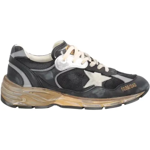 Running Dad Sneakers in Black Mesh and Nappa Leather , male, Sizes: 9 UK - Golden Goose - Modalova