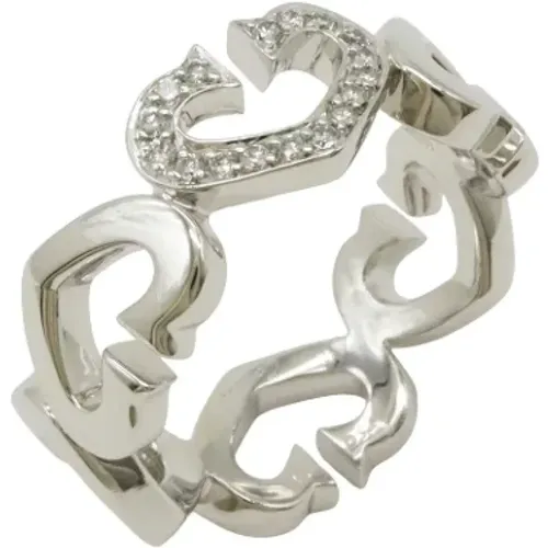 Pre-owned White Gold rings , female, Sizes: ONE SIZE - Cartier Vintage - Modalova