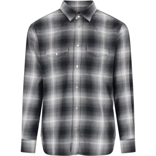 Graues Hemd im Camicia-Stil - Tom Ford - Modalova