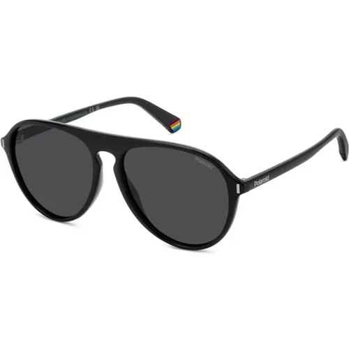 Grey Sunglasses , male, Sizes: 57 MM - Polaroid - Modalova