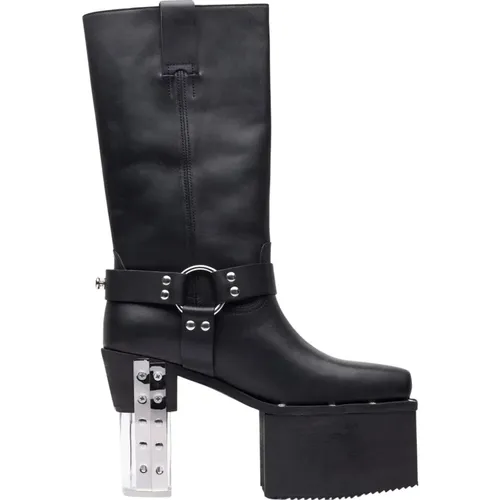 Klare Absatz Lederstiefel - Rick Owens - Modalova