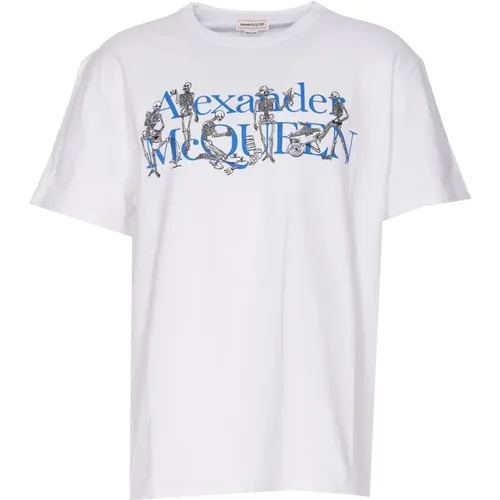 T-Shirts , Herren, Größe: L - alexander mcqueen - Modalova