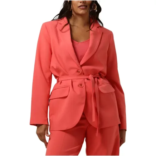 Blazer Soft Foam Koralle Stilvoll Trendy - Summum Woman - Modalova