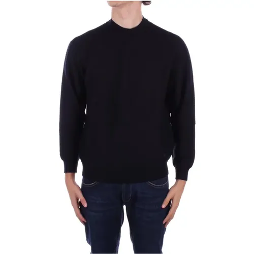 Blauer Logo Front Pullover , Herren, Größe: L - Emporio Armani - Modalova