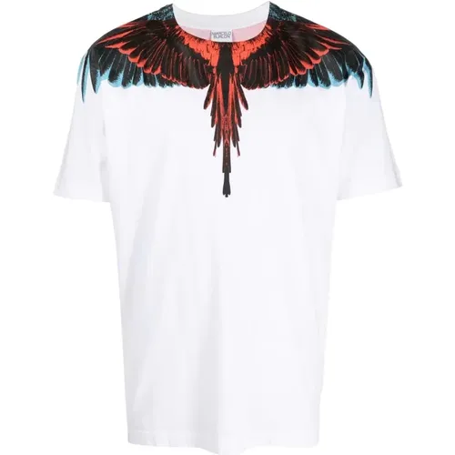 Icon Wings Casual T-Shirt , male, Sizes: L, 2XL - Marcelo Burlon - Modalova