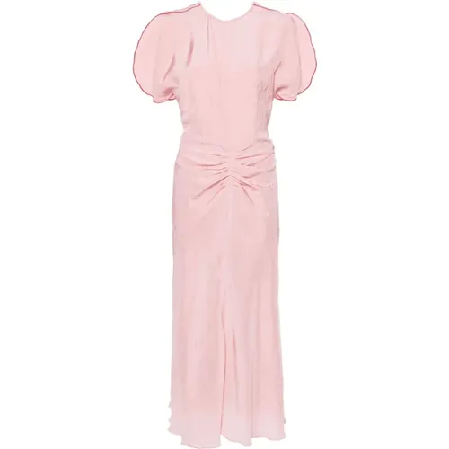 Rosa Kleid für Frauen - Victoria Beckham - Modalova