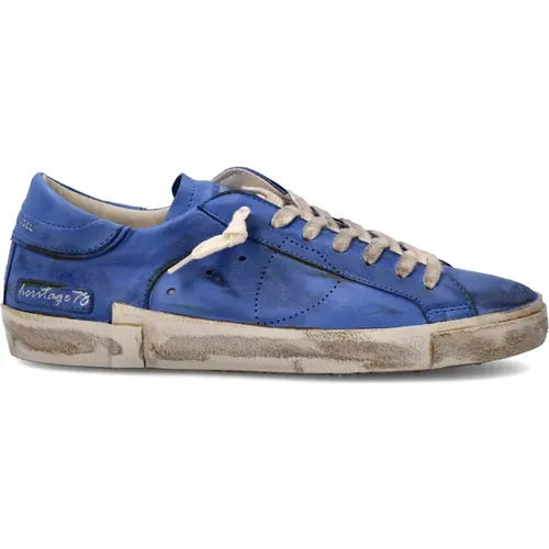 Tennis Sneakers Men Heritage 78 , male, Sizes: 7 UK, 6 UK, 9 UK, 11 UK, 8 UK - Philippe Model - Modalova