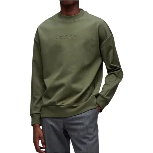 Men Logo Embossed Sweatshirt , male, Sizes: 2XL, XL - Calvin Klein - Modalova