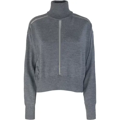 Grey Sweater Soft Fit Long Sleeve , female, Sizes: S, XS, M - PATRIZIA PEPE - Modalova