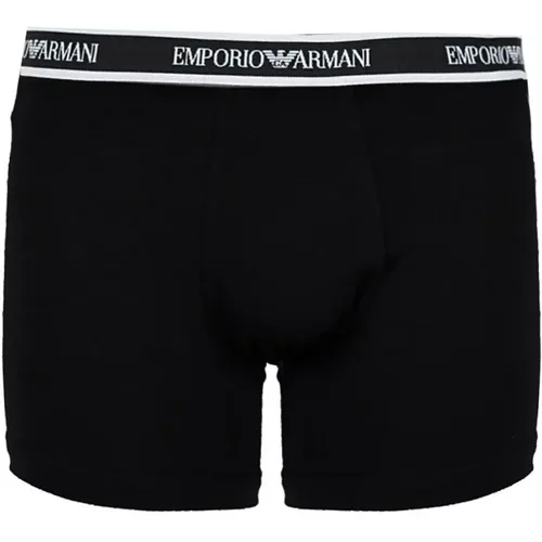 Er-Pack Boxershorts mit elastischem Bund und Logo - Emporio Armani - Modalova