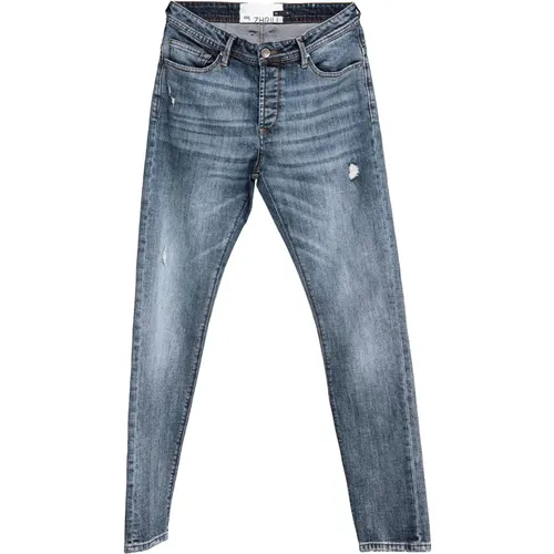 Slim Fit Blaue Jeans Lucas , Herren, Größe: W30 - Zhrill - Modalova