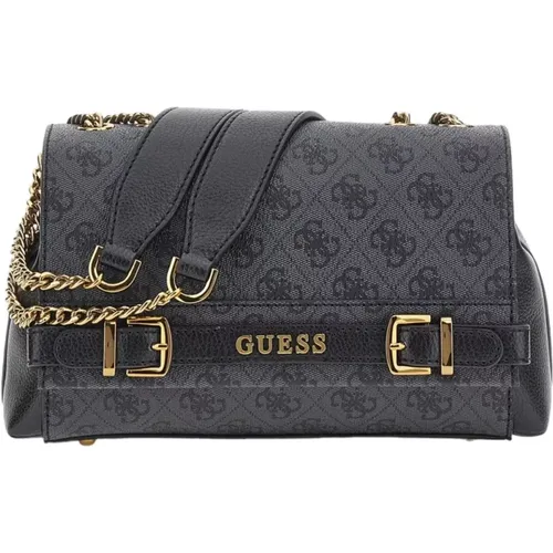 Logo Shoulder Bag in Faux Leather , female, Sizes: ONE SIZE - Guess - Modalova