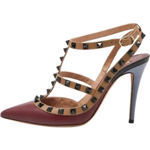 Pre-owned Leather sandals , female, Sizes: 4 1/2 UK - Valentino Vintage - Modalova