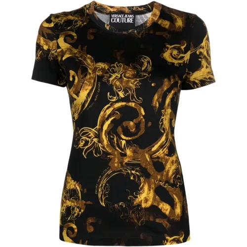 T-Shirts und Polos , Damen, Größe: L - Versace Jeans Couture - Modalova