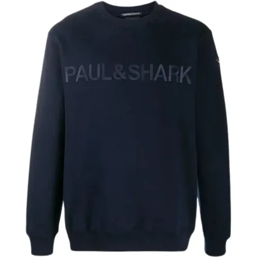 Cotton Crewneck Sweatshirt , male, Sizes: M - PAUL & SHARK - Modalova