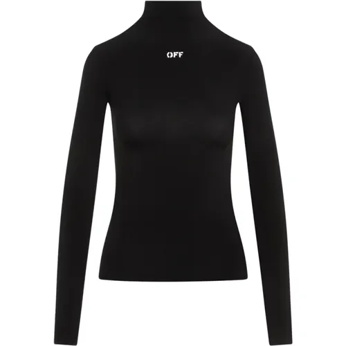 Stand-Up Collar Sweater Aw24 , female, Sizes: M, XS - Off White - Modalova