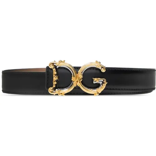 Leather belt , female, Sizes: 80 CM, 90 CM, 75 CM, 85 CM - Dolce & Gabbana - Modalova