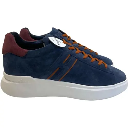 Slash H Lace-Up Sneakers for Men , male, Sizes: 10 UK - Hogan - Modalova