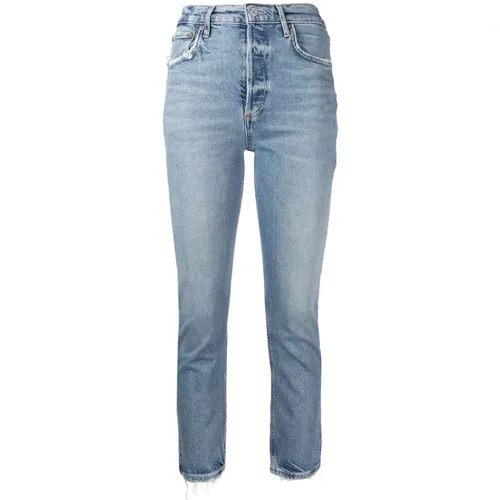Slim-Fit Denim Jeans , female, Sizes: W27, W29, W26, W28 - Agolde - Modalova