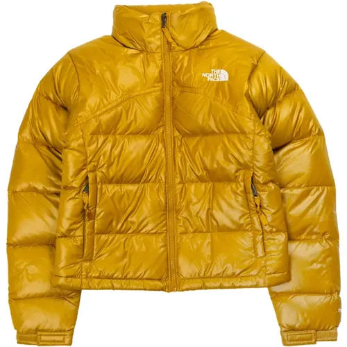 Retro Nuptse Jacke in Grün , Damen, Größe: S - The North Face - Modalova