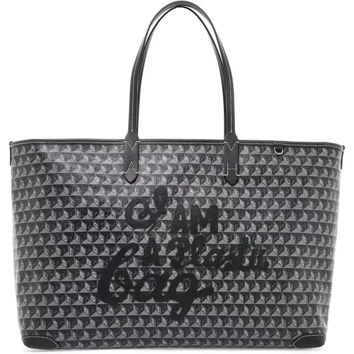 Zip Motif Tote Bag , female, Sizes: ONE SIZE - Anya Hindmarch - Modalova