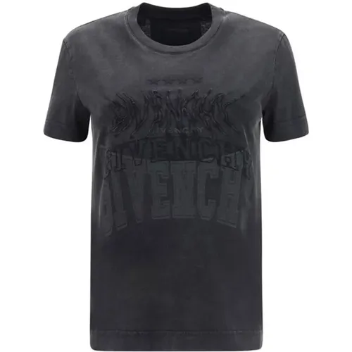 Schwarzes Logo T-Shirt für Frauen - Givenchy - Modalova