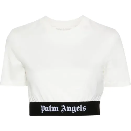 T-Shirts und Polos , Damen, Größe: XS - Palm Angels - Modalova