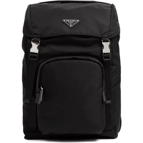 Nylon Bucket Backpack , male, Sizes: ONE SIZE - Prada - Modalova