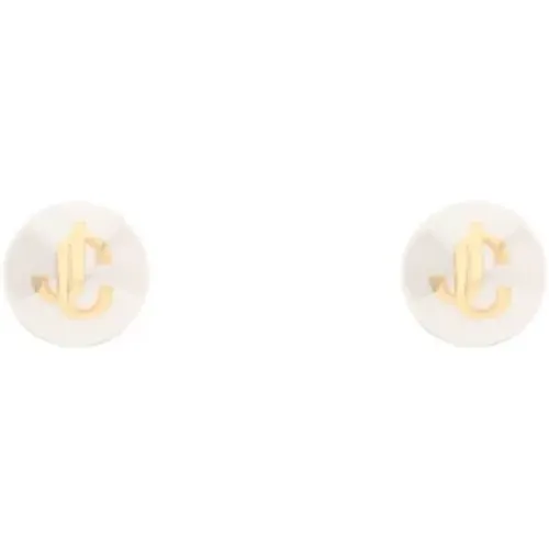 Perlenohrringe mit JC-Logo - Jimmy Choo - Modalova
