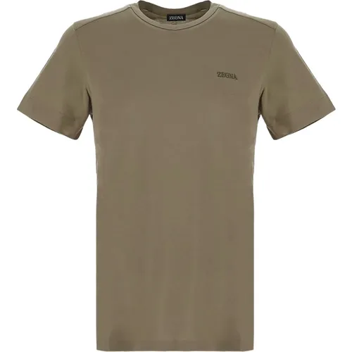 Baumwoll T-shirt , Herren, Größe: XL - Ermenegildo Zegna - Modalova