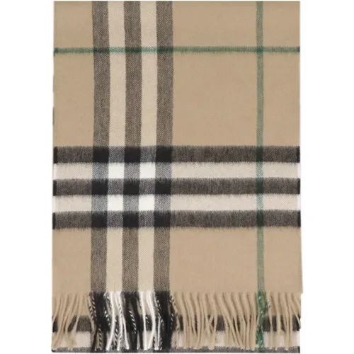 Luxuriöser Cashmere Frayed Hem Schal - Burberry - Modalova