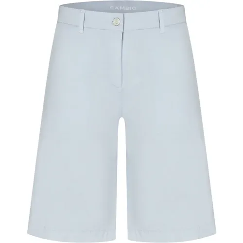Hellblaue Bermuda-Shorts , Damen, Größe: L - CAMBIO - Modalova