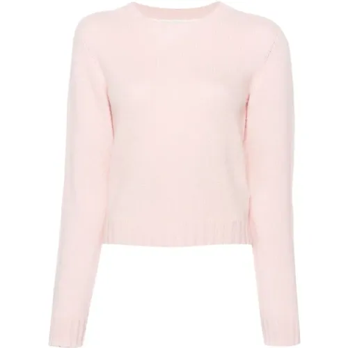 Rosa Pullover mit Logo-Motiv , Damen, Größe: L - Palm Angels - Modalova