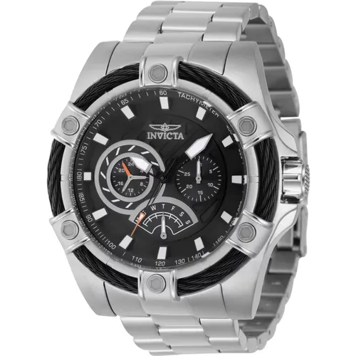 Bolt Men's Quartz Watch - Black Dial , male, Sizes: ONE SIZE - Invicta Watches - Modalova