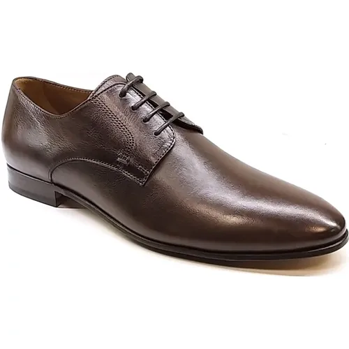 Retro -Mocha Leather Blucher Shoe , male, Sizes: 7 1/2 UK, 6 1/2 UK, 8 1/2 UK, 7 UK, 9 UK, 9 1/2 UK - Lottusse - Modalova