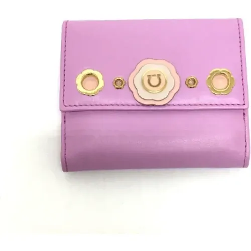 Pre-owned Leather wallets , female, Sizes: ONE SIZE - Salvatore Ferragamo Pre-owned - Modalova